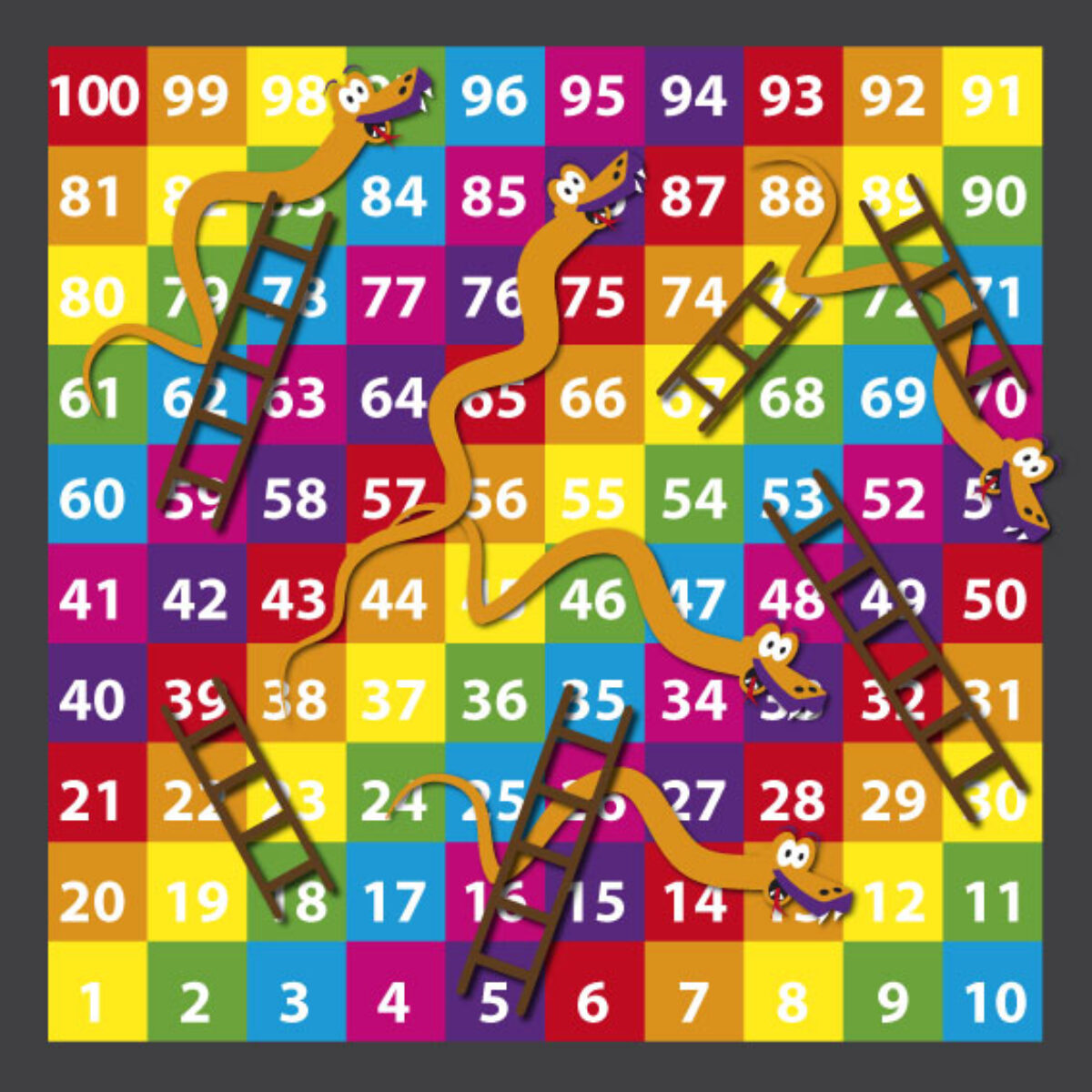 Змейка цифр. Математические настольные игры. Numbers Board game for Kids. Numbers Board game for Kids 1-100. Цифры для ходилки.