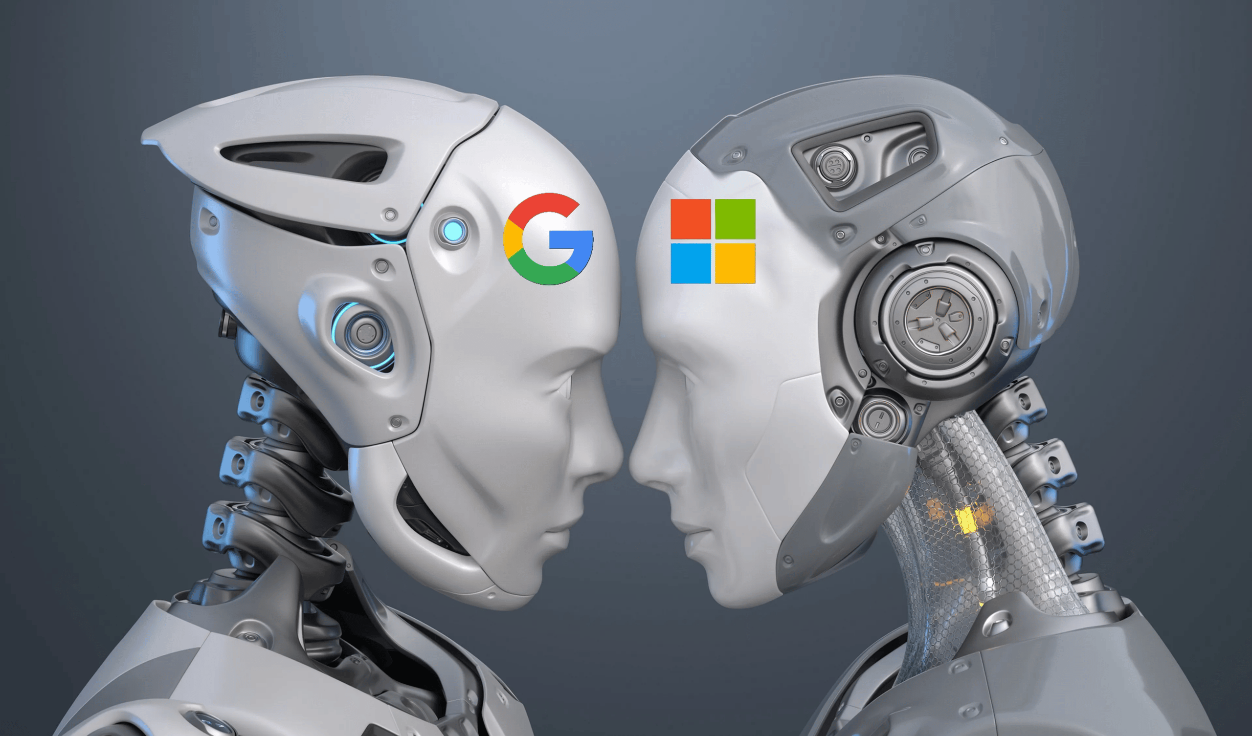 google contra microsoft en robots