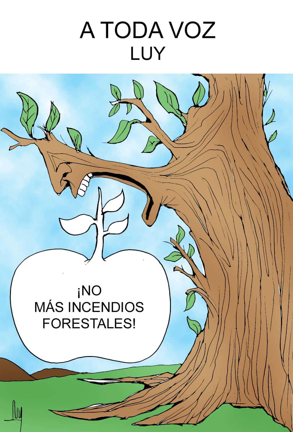 los cartones de luy sobre temas ambientales