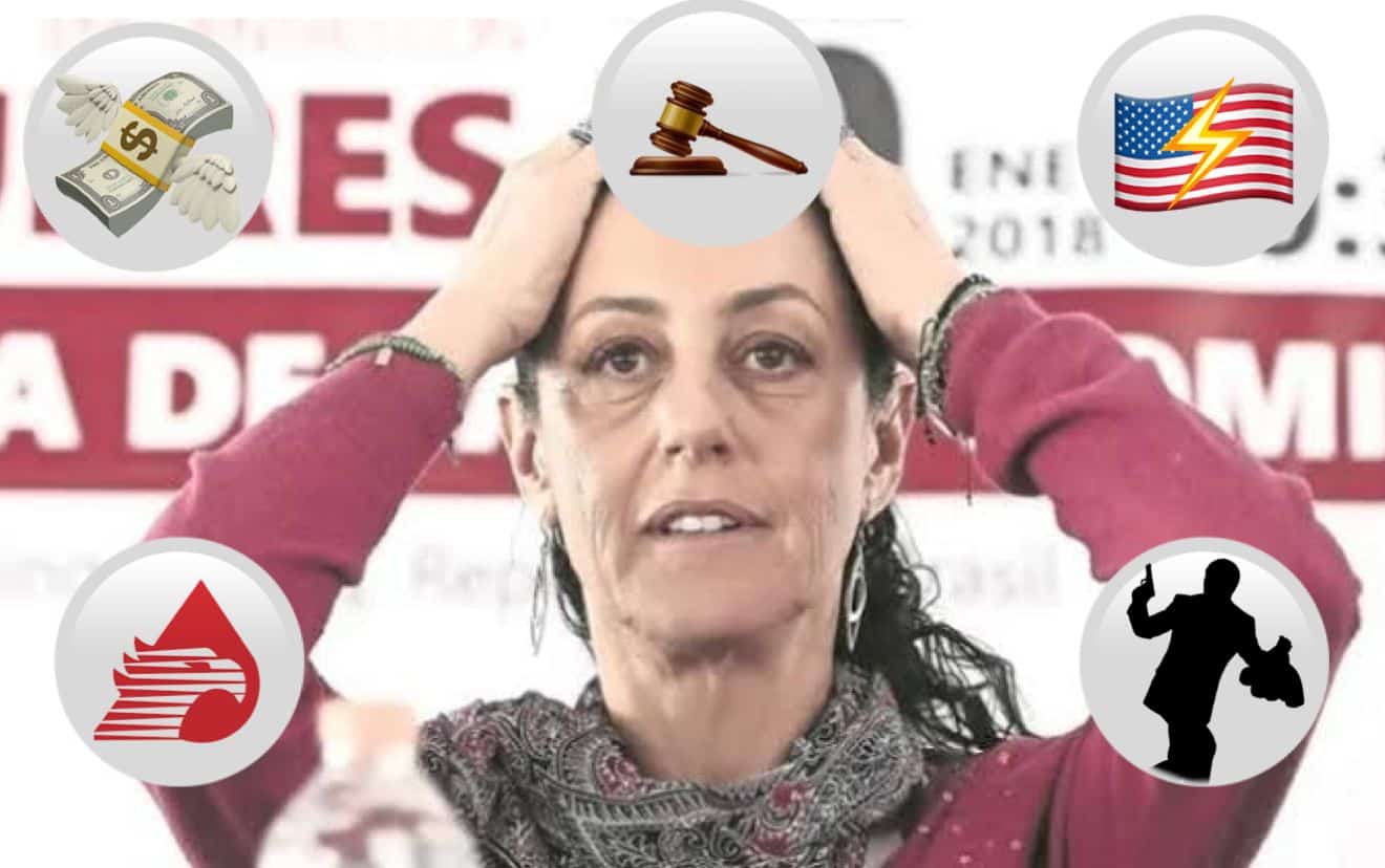 la presidenta electa Claudia Sheinbaum y tiene problemas que solucionar