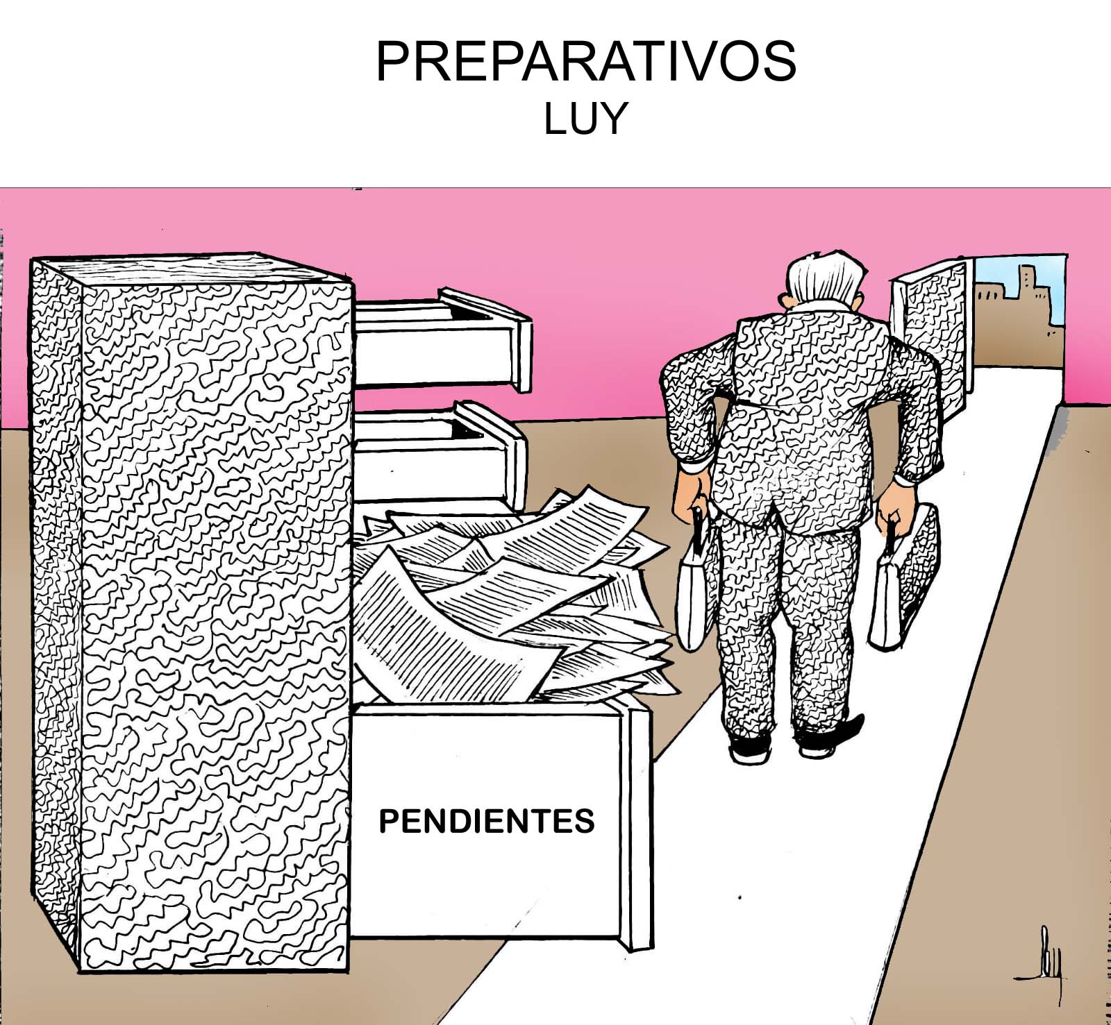 la caricatura de luy