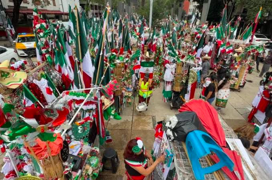 Una bandera de México